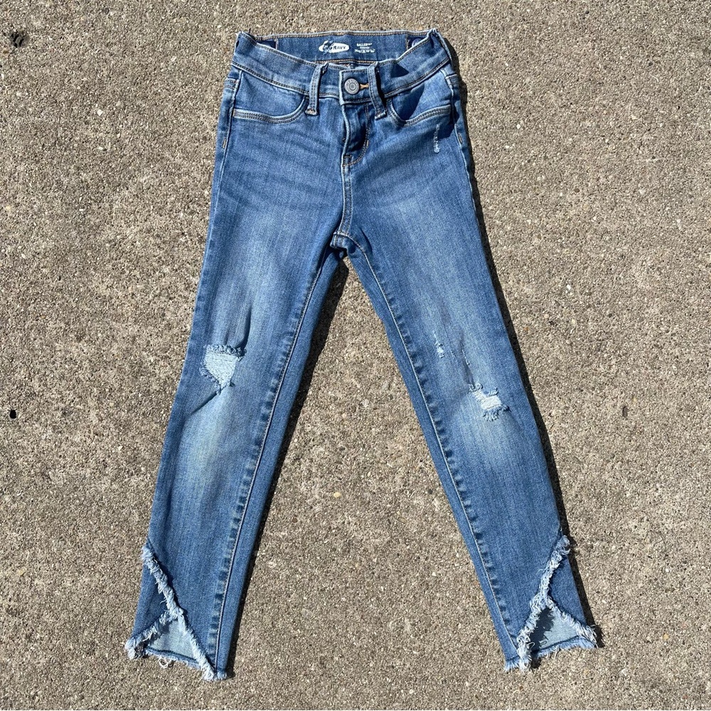 Girls Distressed Old Navy Size 7 Ballerina Jeggings